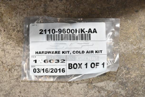 SLP Blackwing Cold Air Induction Kit, part #2110-9600HK-AA, dated 03/16/2016, includes hardware kit.