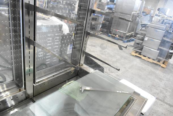 2019 Piper Products 4-OTR-2 stainless steel cold food display case, Elite Omnitop model, 208V, 1 phase, excellent condition.