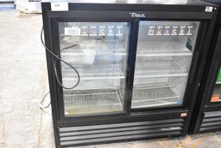 2019 True GDM-41SL-48-HC-LD cooler, 2-door reach-in, with poly-coated racks; black finish, 115V, 1 Phase.