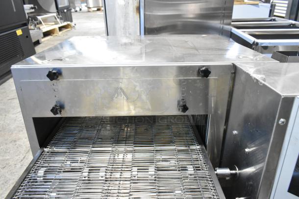 BRAND NEW Cooking Performance Group 351ICOED stainless steel conveyor pizza oven, electric, 240V, 1 phase.