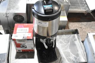 BRAND NEW SCRATCH AND DENT! 2025 Bunn TF SERVER 42750.0200 TF 1.5 Gallon Stainless Steel ThermoFresh Server with Digital Sight Gauge and Base - Item #1216099