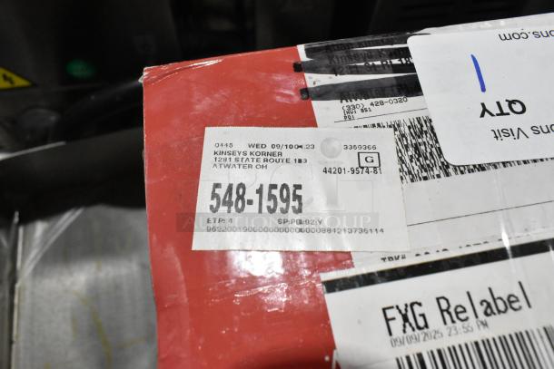 BRAND NEW San Jamar Escali Pro MZR SCMDL2 2 lb. kitchen scale, visible packaging labels, scratches and dents present.