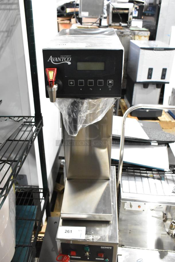 Brand new Avantco 177CMADAP digital airpot coffee maker, scratch and dent, 120 volts, 1 phase, stainless steel.