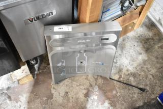 Brand new Elkay EZWSR_1D water bottle filler, 115V, 1 phase, minor scratches, includes sensor activation and Elkay branding.