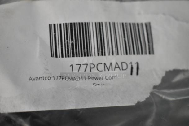 Avantco 177PCMAD11 Power Cord in packaging, barcode and model details visible. Brand new, for CMAD Series.