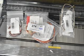 4 BRAND NEW SCRATCH AND DENT! Items Including Hatco 02.01.145.00 T-Stat Probe HP020114500, Imperial Range 1096-1 Thermocouple For Fryer Used W/110V Gas V 97410961, Imperial 0453 Ignitor Wire HP0453, Hatco R02.30.087.00 Lamp Hold,Twin,30