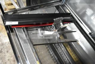 Set of 3 new Hatco 04.16.488.00 6" adjustable stainless steel legs for HDW and FSHC Series, with scratch and dent marks.