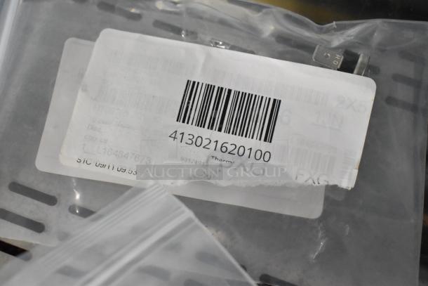 Barcode label on Hatco 02.16.201.00 Hi-Limit Thermostat Surface-Mount Disc, code 41302162010, in packaging.