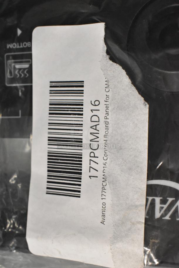 Avantco 177PCMAD16 Control Board Panel packaging, barcode, and label visible. Brand new condition.
