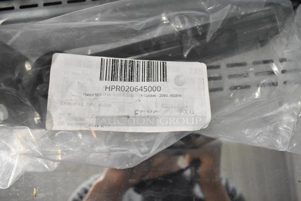 Hatco R02.06.450.00 Element, 208V, 4500W, new in packaging with visible label, part of a 6-item auction lot.