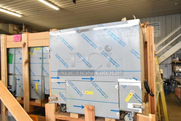 Brand new 2022 H&K 52473-1 stainless steel commercial French fry freezer, in crate, with fry basket holder. 115 Volts, 1 phase.