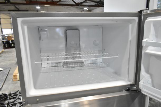 2025 Whirlpool WRT311FZDM05 stainless steel cooler with freezer, brand new, scratch and dent condition, 115V, 1 phase.