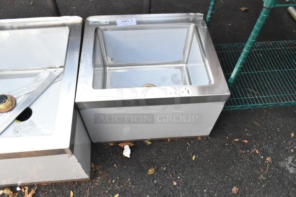 Brand new Regency 600SM162012 stainless steel floor mop sink, 25" with 20"x16"x12" bowl, 16-gauge, scratch and dent.