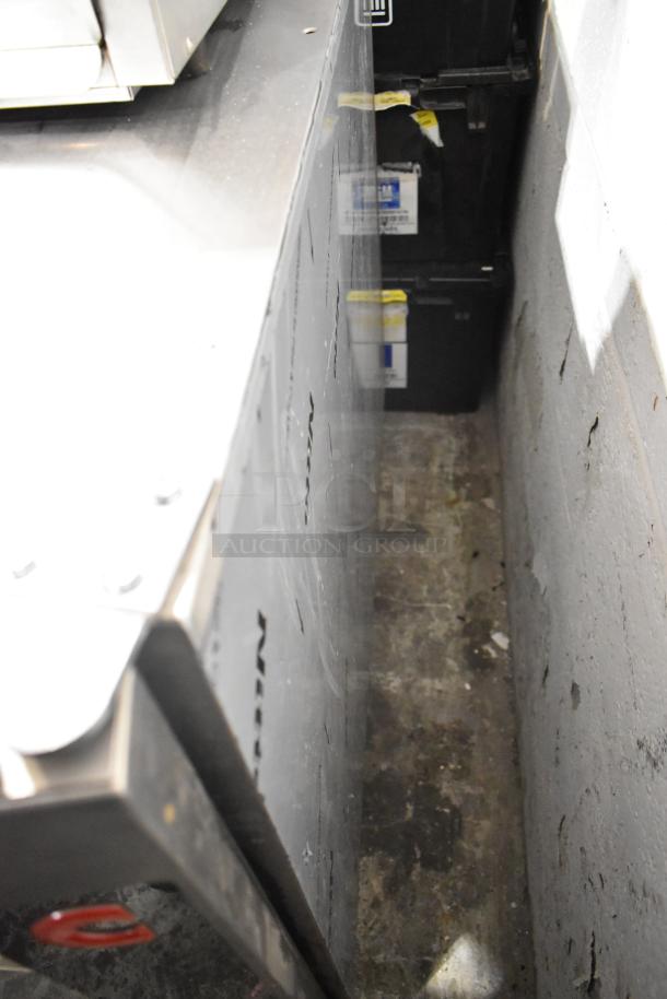 Convotherm stainless steel commercial electric combi oven, door does not close, 208/240 volts, 3-phase, side view.