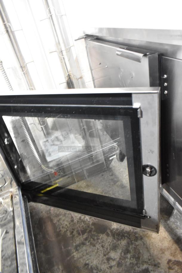 Convotherm stainless steel commercial electric combi convection oven. Door does not close. 208/240 volts, 3 phase.