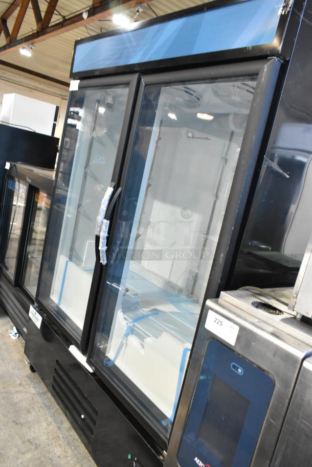 BRAND NEW Mainstreet 829GMC49B metal 2-door reach-in cooler on casters. Scratch and dent condition. 115V, 1 phase, tested and working.