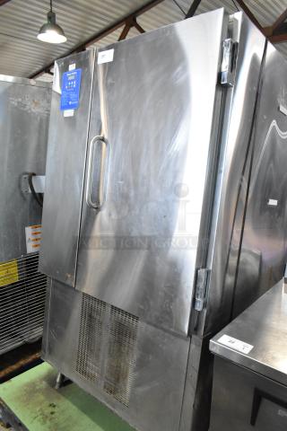 Randell BC-18 stainless steel commercial blast chiller, 115/230V, 1 phase, visible wear, model and specs label on door.