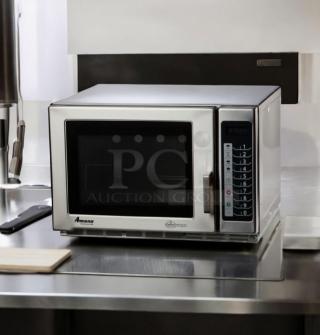 Outstanding Condition – Amana / Menumaster MFS18TS Commercial Microwave Oven – 208/240V – Fully Tested & Working! - Item #1215691