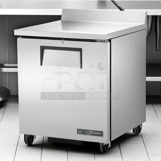 True TWT-27-HC worktop refrigerator, 28", right hinge door, stainless steel, fully tested, True Manufacturing.