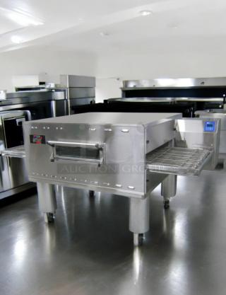 Middleby Marshall PS360WB-2 double stack gas conveyor pizza oven, 160,000 BTU/hr, natural gas, excellent condition, fully tested.