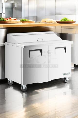 Excellent Condition – True TSSU-48-12 2-Door Sandwich/Salad Prep Refrigerator – 48