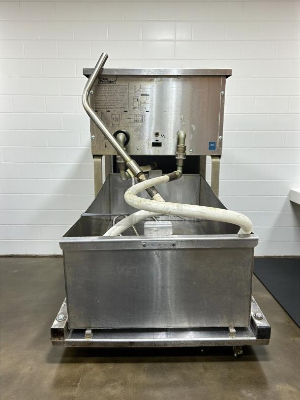 Pitco P14 55 lb. Portable Fryer Oil Filter Machine, 120V, excellent condition, tested and working, stainless steel body.