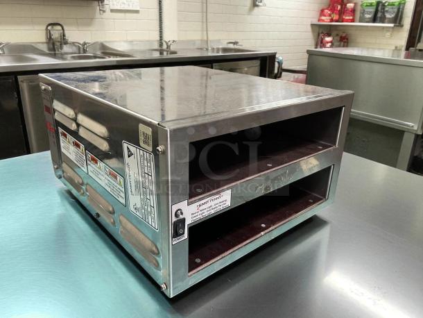 Henny Penny MPC22.05 modular warming drawer, 14 3/4"W, stainless steel, with 4 compartments, working condition, 120v.