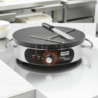 Waring WSC160X 16" electric crepe maker in excellent condition, tested and working. Features adjustable temperature control.