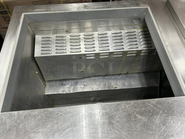 Continental SW72-N-30M 72" refrigerated sandwich prep table, 3-door, excellent condition, tested, sturdy metal build.