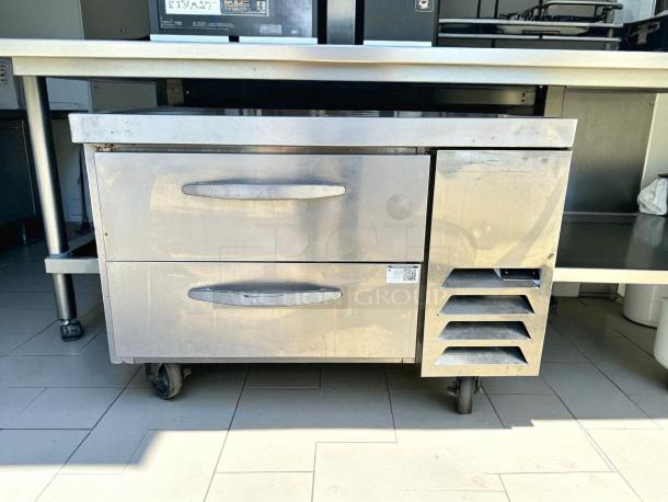 Beverage Air WTRCS36HC Chef Base Refrigerator, 36", two drawers, stainless steel, excellent condition, tested and working.