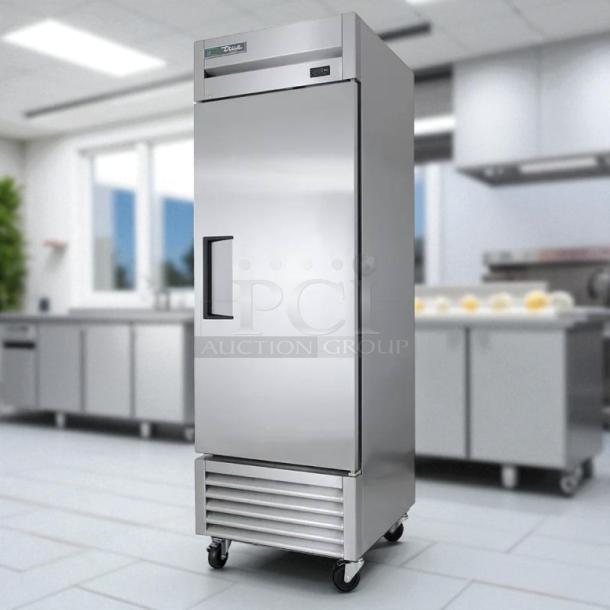 True TS-23F-HC 27" reach-in freezer, stainless steel, right hinge door, tested and working, perfect condition.