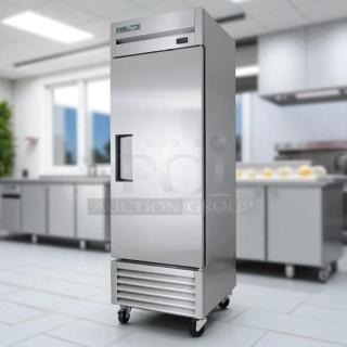 True TS-23F-HC 27" reach-in freezer, stainless steel, right hinge door, tested and working, perfect condition.