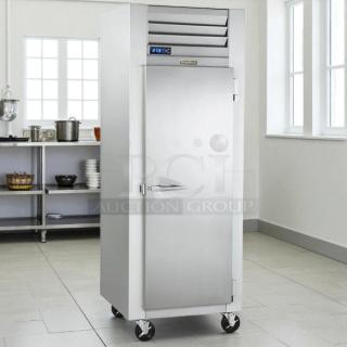 Traulsen G12010 30" G Series solid door reach-in freezer, great condition, right hinged, tested, on wheels, digital display.