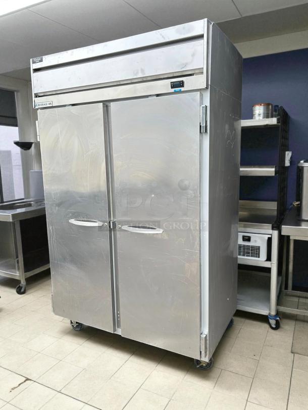 Beverage-Air HF2HC-1S 52" Horizon Series two-section reach-in freezer. Stainless steel, tested, and working condition.