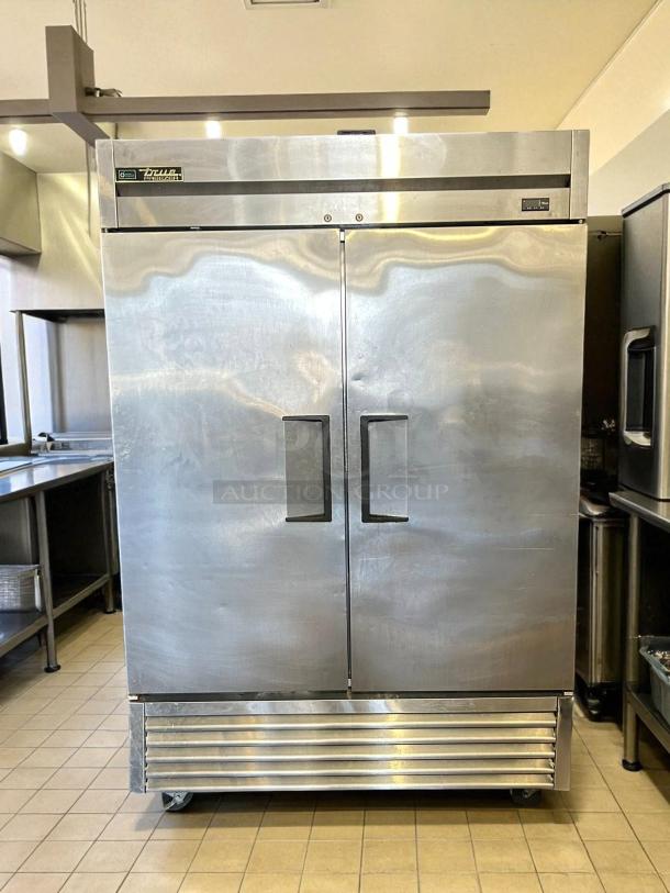 True T-49F-HC reach-in freezer, 54 1/8" solid door, stainless steel, tested and working, excellent condition.