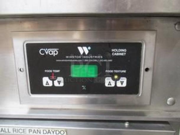 Winston HA40055E CVap Holding Cabinet control panel, showing temperature and texture settings, in working condition.