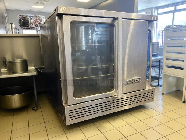 Imperial Range PCVG-1 convection oven, excellent condition, stainless steel, two-door, two-speed motor, tested working.