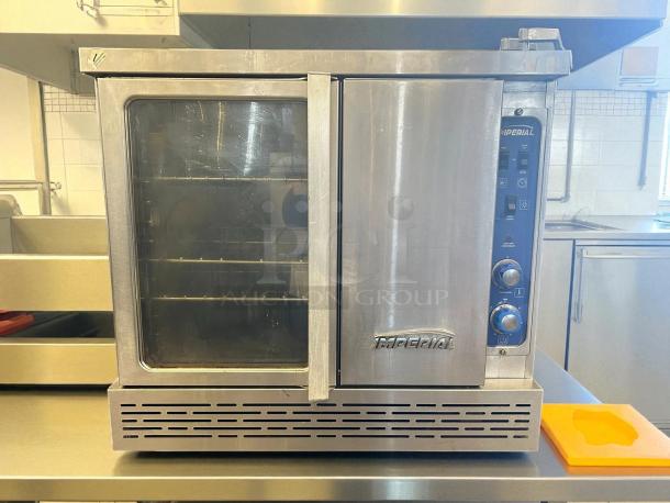 Imperial Range PCVG-1 Pro Series convection oven, excellent condition, two-door, natural gas, two-speed motor, tested.