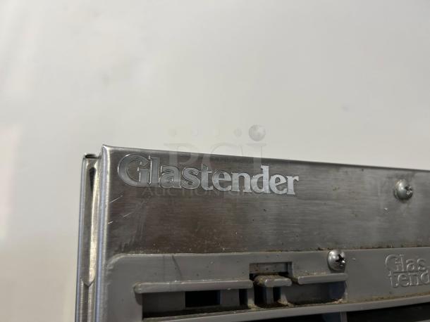 Glastender LP60-L1-XN(LR) stainless steel back bar cooler, features glass doors, tested and working, brand marked.