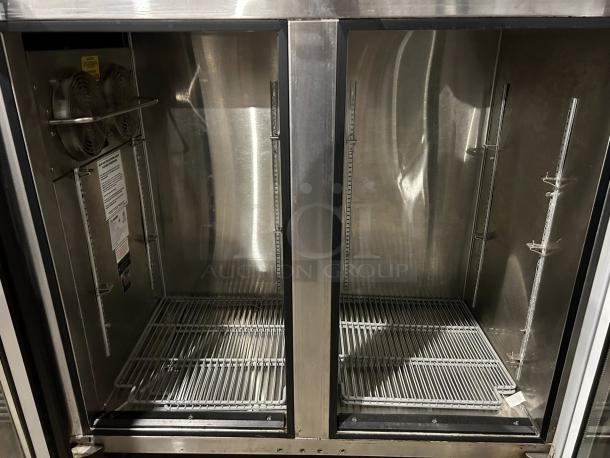 Glastender ND52-L1-GN(LR) 2 back bar cabinet cooler, great condition, refrigerated, tested and working, stainless steel interior.