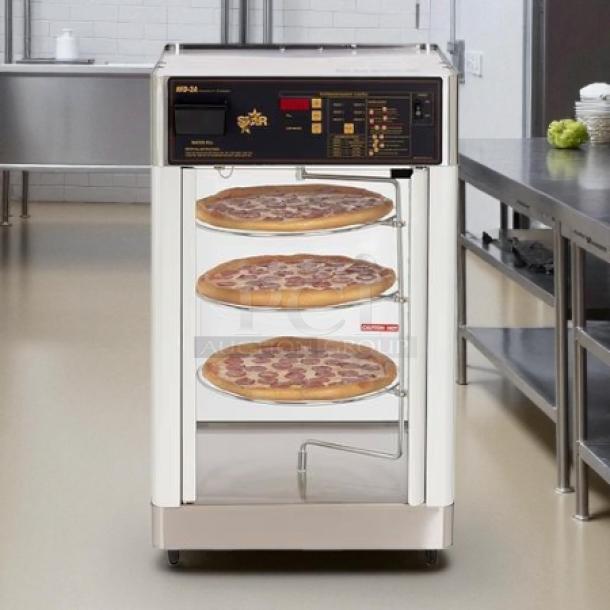 Star Mfg HFD-2A countertop heated display case with humidity control, stainless steel, 21", tested and working condition.