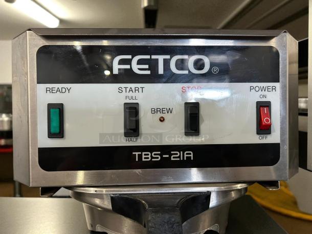 Fetco TBS-21A E21016 Iced Tea Brewer, single 3.0 gallon, tested, working, ready-start-stop power controls, great condition.