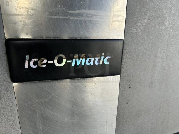 Ice-O-Matic ICEU300FA ice machine, stainless steel, excellent condition, brand logo visible, tested and working.