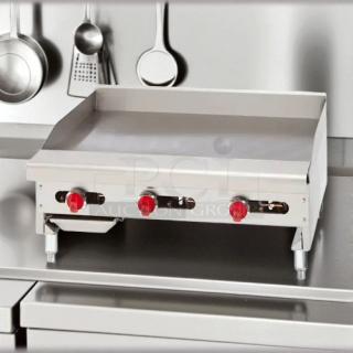 Brand new American Range ARTG-136 36" gas griddle, 3 burners, stainless steel, countertop model, pristine condition.