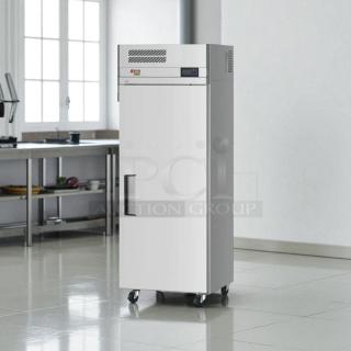 Brand new Turbo Air EF24-1-N-V 28" reach-in freezer, solid door, top mount, 22 cu. ft. capacity, tested and working.