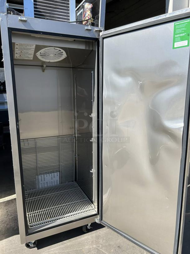 Brand new Turbo Air EF24-1-N-V 28" reach-in freezer with solid door, 22 cu. ft., top mount, tested and working, internal fan.