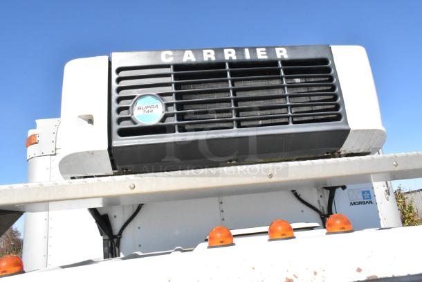 2004 Izuzu Morgan Diesel Reefer Box Truck with Carrier Transicold system, odometer 215,769, features Supra 744.