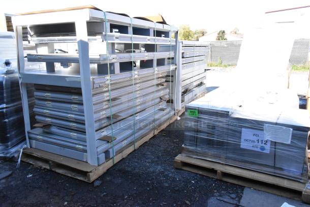 Brand new scratch and dent Amerikooler DW081677F-8/8-SC 8' x 16' x 7'7" walk-in freezer/cooler unassembled on pallets.