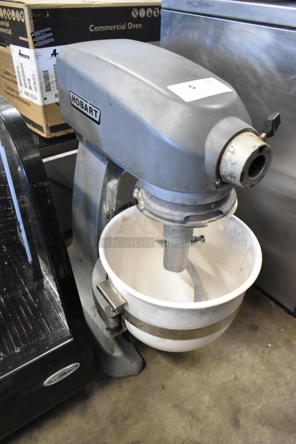 2017 Hobart Legacy HL200 20-Quart Mixer with bowl and dough hook, metal, countertop model, 100-120V, 1 phase.