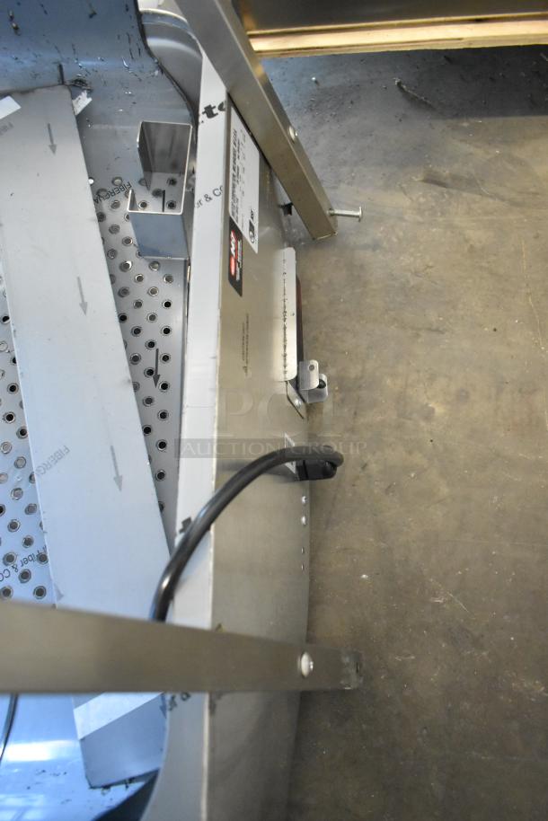 Hatco GRFHS-PT26 stainless steel fry holding station, new condition, slight scratches, 29" pass-through design, 120V.